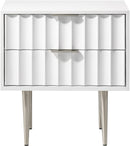 Modernist White Gloss Night Stand