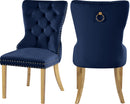 Carmen Navy Velvet Dining Chairs (2)