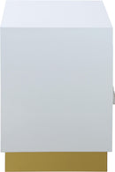 Cosmopolitan White Lacquer Side Table - NY Furniture Direct (NY)