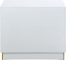 Cosmopolitan White Lacquer Side Table - NY Furniture Direct (NY)
