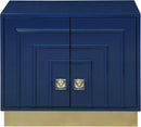 Cosmopolitan Navy Lacquer Side Table - NY Furniture Direct (NY)
