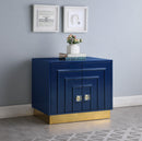 Cosmopolitan Navy Lacquer Side Table - NY Furniture Direct (NY)