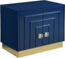 Cosmopolitan Navy Lacquer Side Table - NY Furniture Direct (NY)