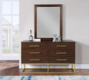Maxine Cherry / Gold Mirror - NY Furniture Direct (NY)