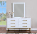 Maxine White / Gold Mirror - NY Furniture Direct (NY)