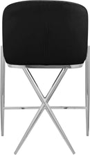 Xavier Black Velvet Counter Stool - NY Furniture Direct (NY)