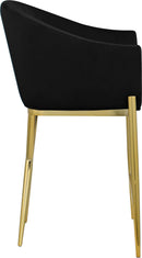 Xavier Black Velvet Counter Stool - NY Furniture Direct (NY)