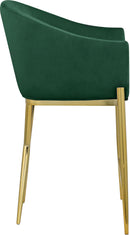Xavier Green Velvet Counter Stool - NY Furniture Direct (NY)