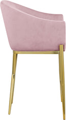 Xavier Pink Velvet Counter Stool - NY Furniture Direct (NY)