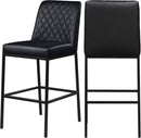 Bryce Black Faux Leather Stool
