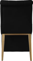 Curve Black Velvet Dining Chair - NY Furniture Direct (NY)