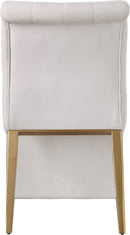 Curve Cream Velvet Dining Chair - NY Furniture Direct (NY)