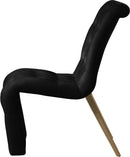 Curve Black Velvet Dining Chair - NY Furniture Direct (NY)