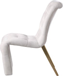 Curve Cream Velvet Dining Chair - NY Furniture Direct (NY)