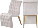 Curve Cream Velvet Dining Chair - NY Furniture Direct (NY)