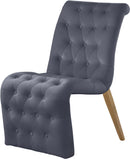 Curve Grey Velvet Dining Chair - NY Furniture Direct (NY)
