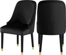 Omni Black Velvet Dining Chair - NY Furniture Direct (NY)