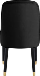 Omni Black Velvet Dining Chair - NY Furniture Direct (NY)