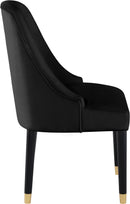 Omni Black Velvet Dining Chair - NY Furniture Direct (NY)