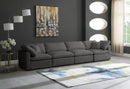 Plush Grey Velvet Standard Cloud Modular Sofa - NY Furniture Direct (NY)