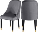 Omni Grey Velvet Dining Chair - NY Furniture Direct (NY)