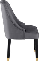 Omni Grey Velvet Dining Chair - NY Furniture Direct (NY)