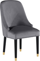 Omni Grey Velvet Dining Chair - NY Furniture Direct (NY)
