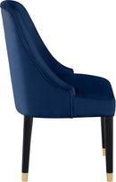 Omni Navy Velvet Dining Chair - NY Furniture Direct (NY)
