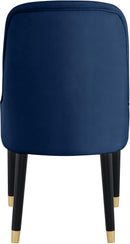 Omni Navy Velvet Dining Chair - NY Furniture Direct (NY)