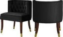 Perry Black Velvet Dining Chair - NY Furniture Direct (NY)