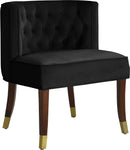 Perry Black Velvet Dining Chair - NY Furniture Direct (NY)