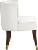 Perry Cream Velvet Dining Chair - NY Furniture Direct (NY)
