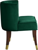 Perry Green Velvet Dining Chair - NY Furniture Direct (NY)