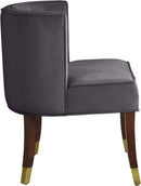 Perry Grey Velvet Dining Chair - NY Furniture Direct (NY)