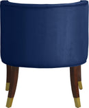 Perry Navy Velvet Dining Chair - NY Furniture Direct (NY)