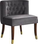 Perry Grey Velvet Dining Chair - NY Furniture Direct (NY)