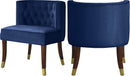 Perry Navy Velvet Dining Chair - NY Furniture Direct (NY)
