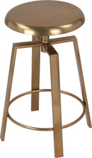 Lang Gold Counter/Bar Stool - NY Furniture Direct (NY)
