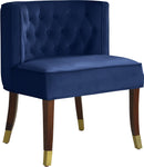 Perry Navy Velvet Dining Chair - NY Furniture Direct (NY)