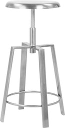 Lang Silver Counter/Bar Stool - NY Furniture Direct (NY)