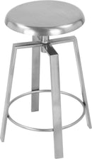 Lang Silver Counter/Bar Stool - NY Furniture Direct (NY)