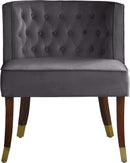 Perry Grey Velvet Dining Chair - NY Furniture Direct (NY)