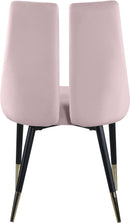 Sleek Pink Velvet Dining Chair - NY Furniture Direct (NY)