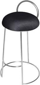 Ring Black Velvet Counter Stool - NY Furniture Direct (NY)