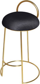 Ring Black Velvet Counter Stool - NY Furniture Direct (NY)