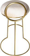 Ring Cream Velvet Counter Stool - NY Furniture Direct (NY)