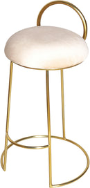 Ring Cream Velvet Counter Stool - NY Furniture Direct (NY)