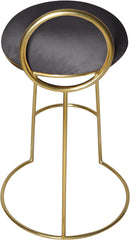 Ring Grey Velvet Counter Stool - NY Furniture Direct (NY)