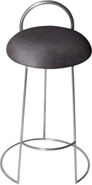 Ring Grey Velvet Counter Stool - NY Furniture Direct (NY)