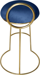 Ring Navy Velvet Counter Stool - NY Furniture Direct (NY)